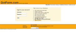 Desktop Screenshot of gotform.com