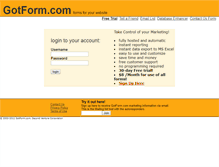 Tablet Screenshot of gotform.com